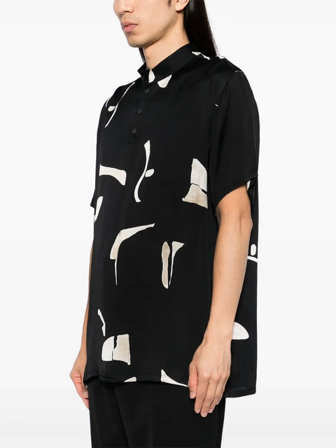 Patterned Polo T-shirt