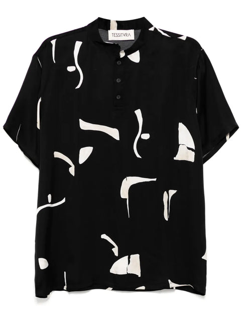 Patterned Polo T-shirt
