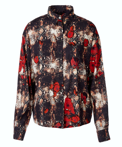 Poppies Snake Shirt