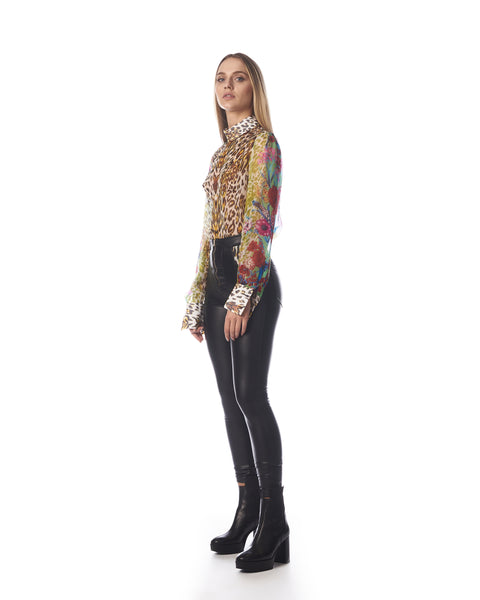 Wet Effect Trousers