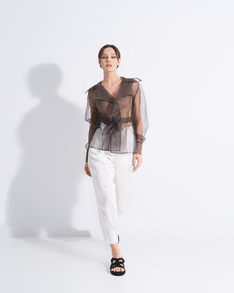 Organza Silk Blazer