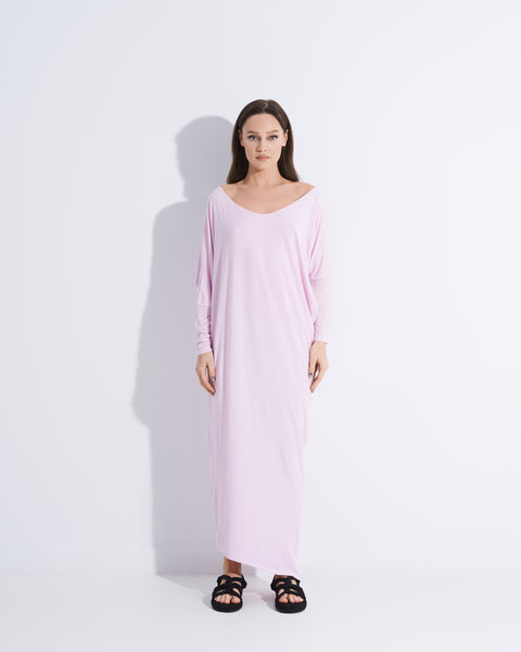 Pink Draping Dress