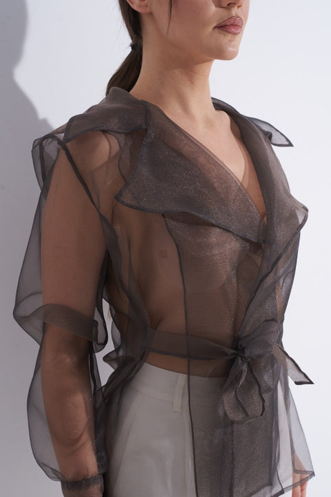 Organza Silk Blazer