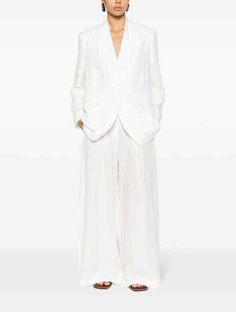 White Kimono Blazer