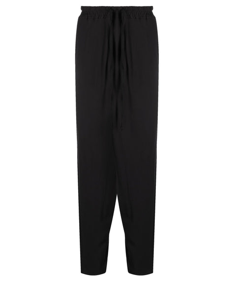 Black Folds Trousers