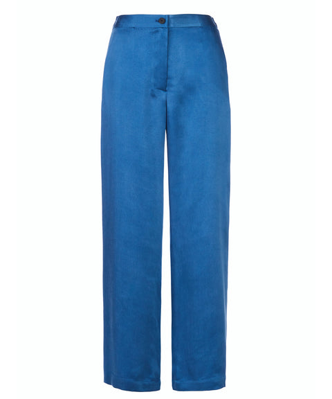 Cupro Blue Trousers