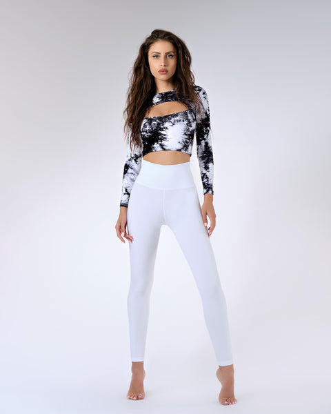 Cross Leggings - White