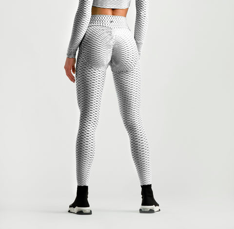 3D Leggings - White