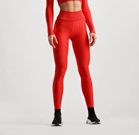 3D Leggings - Red