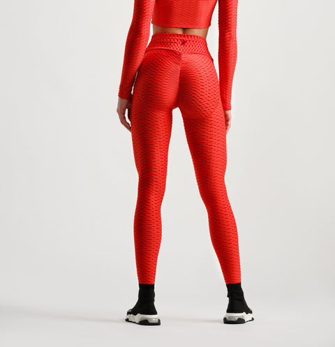 3D Leggings - Red