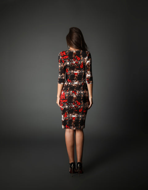 Snake Poppies Dress