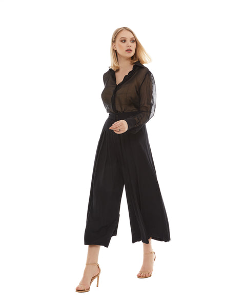 Black Skirt Trousers