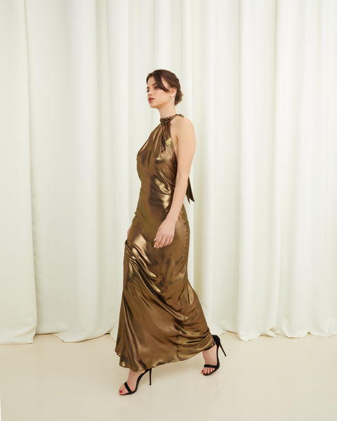 Gold Evening Dress