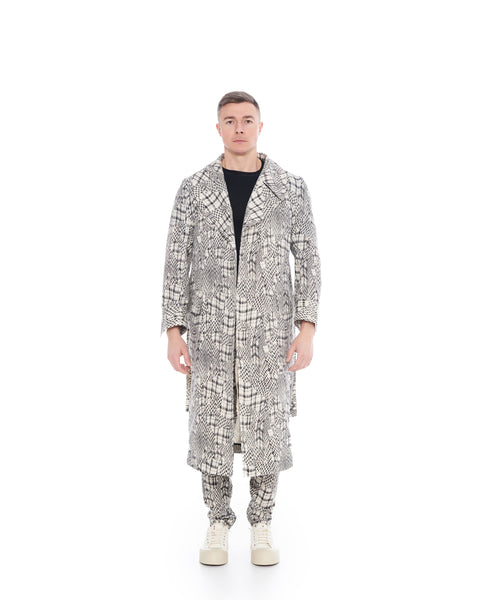 Unisex Monochrome Overcoat