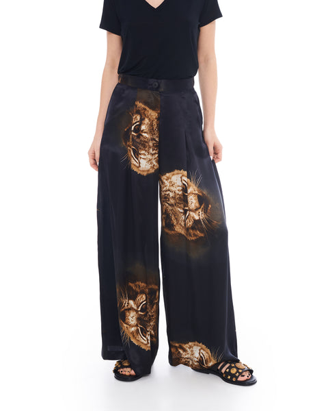 Animal Print Large Trousers