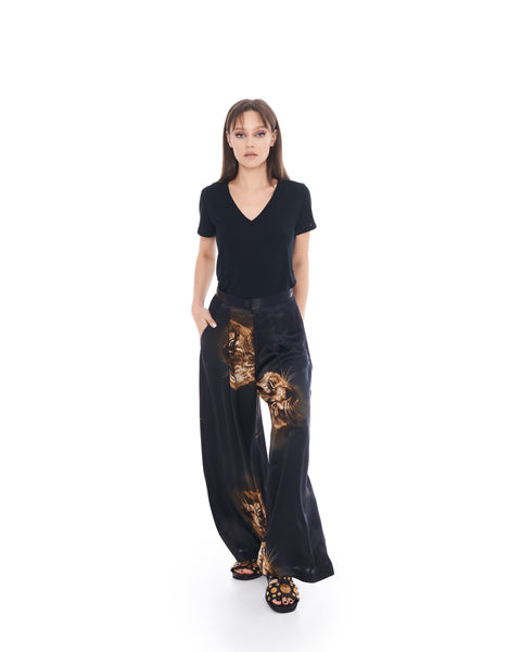 Animal Print Large Trousers