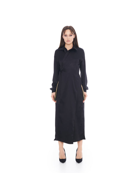 Black Cardigan Shirt