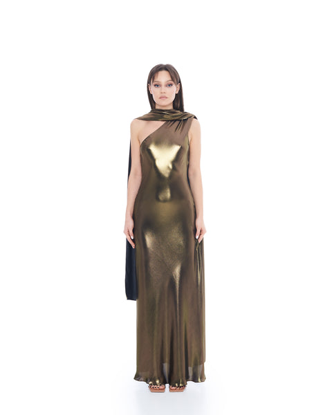 Golden Long Dress