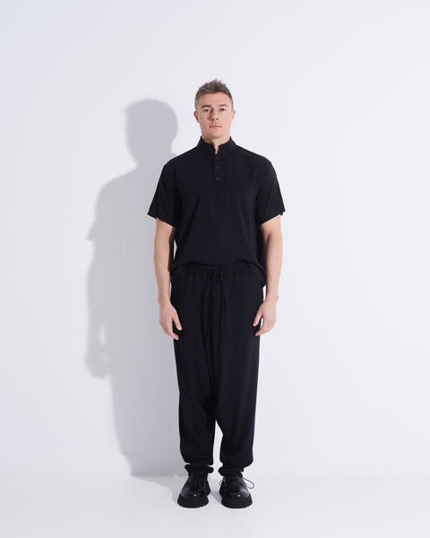 Black Folds Trousers