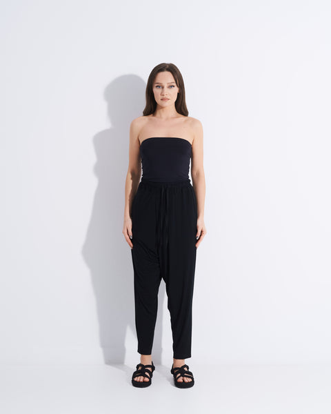 Black Folds Trousers W