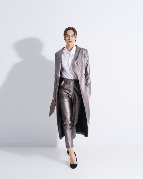 Regular Silver Trousers