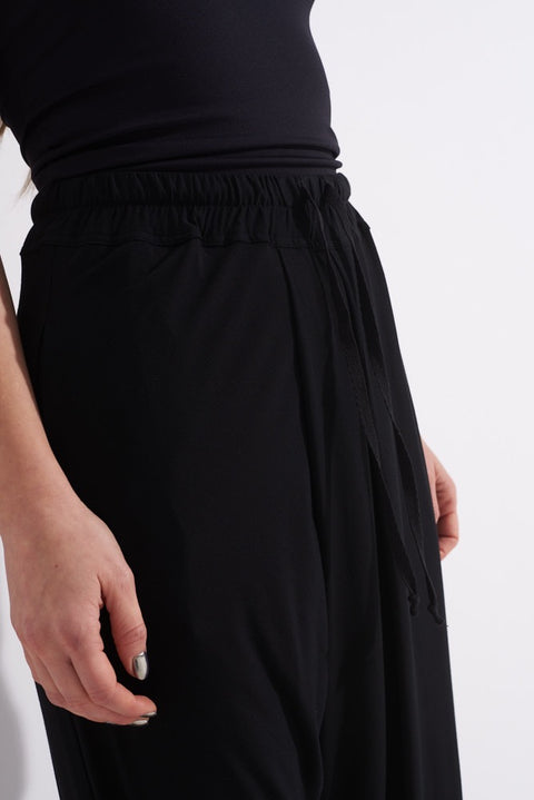 Black Folds Trousers W