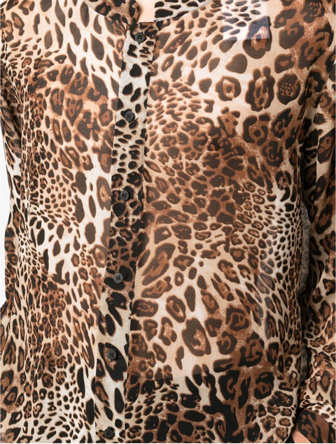 Leopard Mandarin Shirt